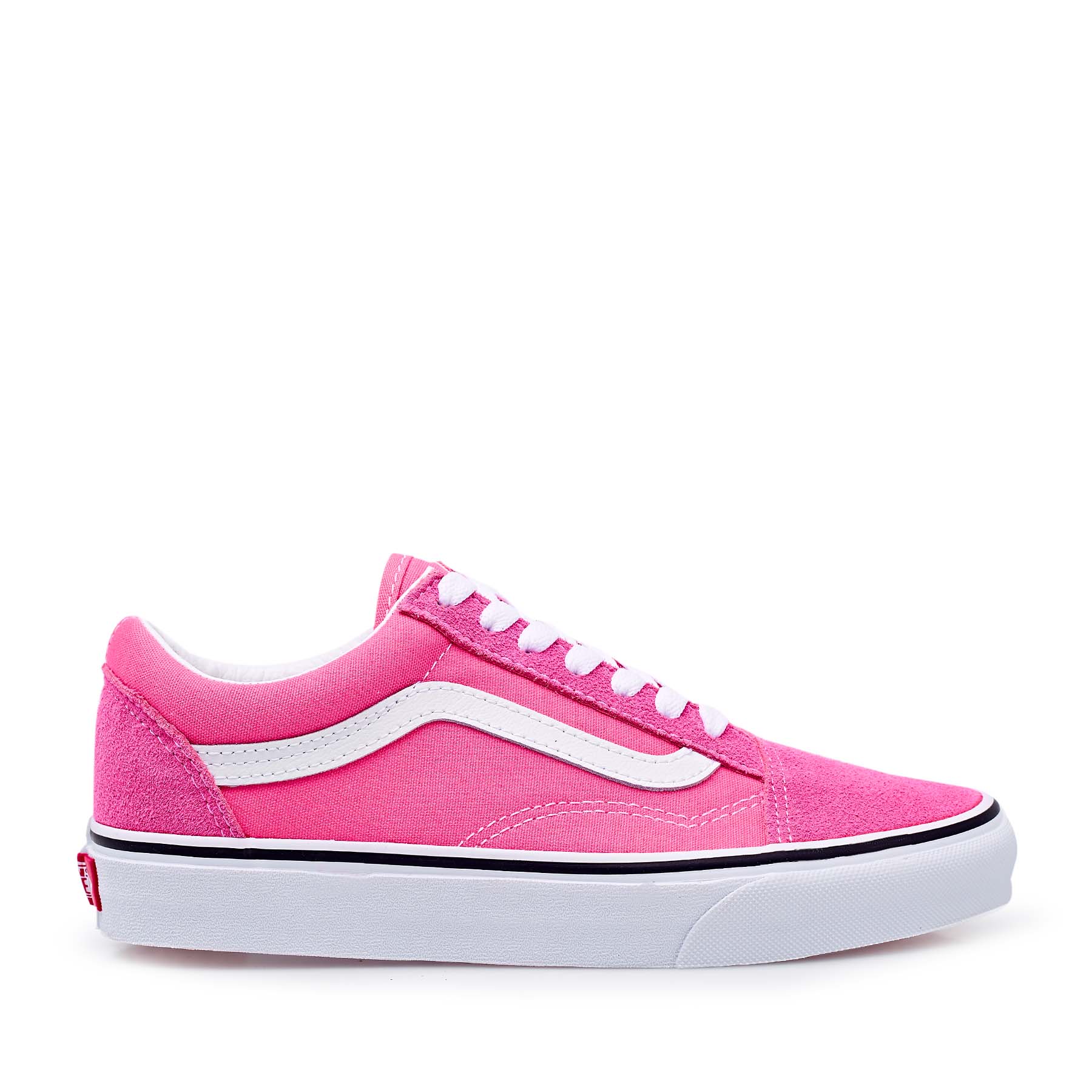 bright pink old skool vans