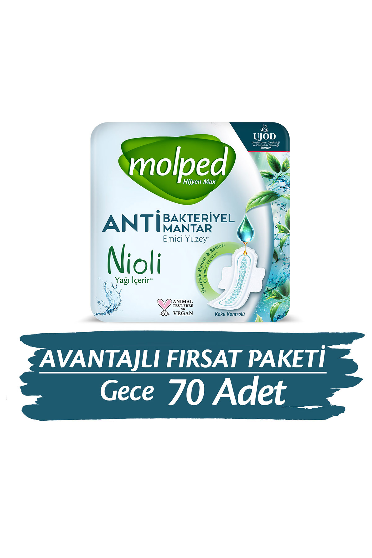 Molped Hijyen Max Gece Avantajlı Fırsat Paketi 70 Adet